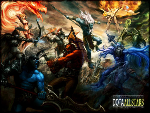 DOTA 2 - Dota и Dota 2. История экрана загрузки.